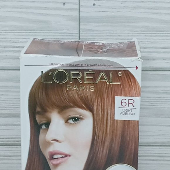 Loreal Excellence Creme Triple Care Color Permanent Hair Color #6R Light Auburn - Picture 2 of 4